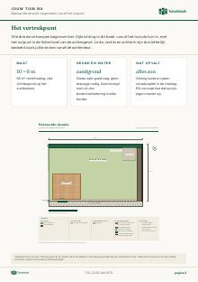 Miniatuur van pagina 3: Jouw tuin nu, de bestaande situatie opgemeten vanaf het nulpunt