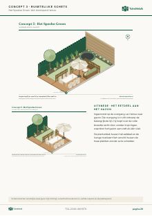 Miniatuur van pagina 20: Concept 3 Het Speelse Groen, ruimtelijke schets