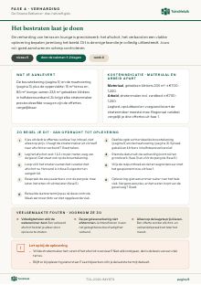 Pagina 9 uit het voorbeeldplan: fase 4, verharding