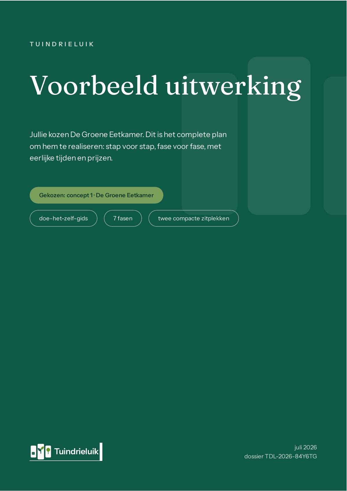 Omslag: De uitwerking van De Groene Eetkamer